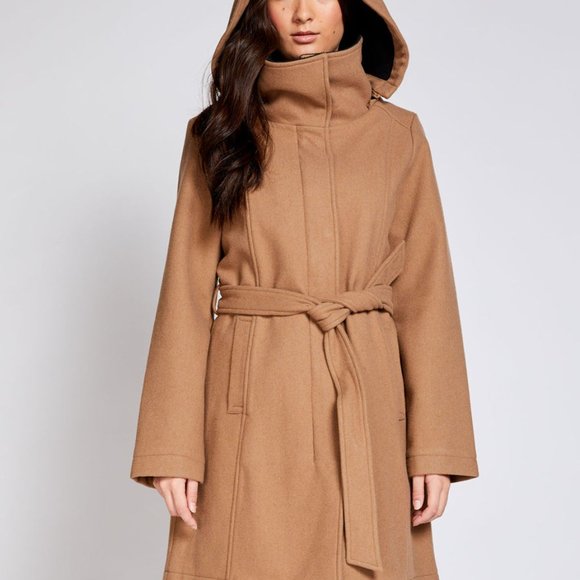 Mia Melon Jackets & Blazers - BNWT Waterproof Trench-style Camel Coat with Detachable Hood, size small